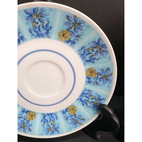 Mikasa Fine China Eclipse Piazza 57B1-B Saucer 5 3/4" Narumi Japan Set of 4 - Picture 4 of 10